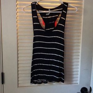 Striped racerback tank